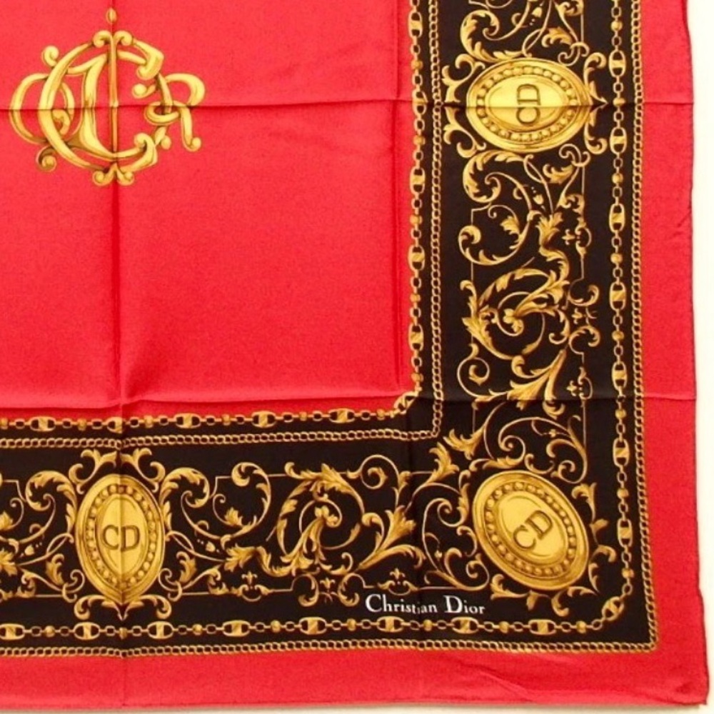 NWT DIOR Signature Logo Silk Scarf 😍❤️ - Picture 10 of 15